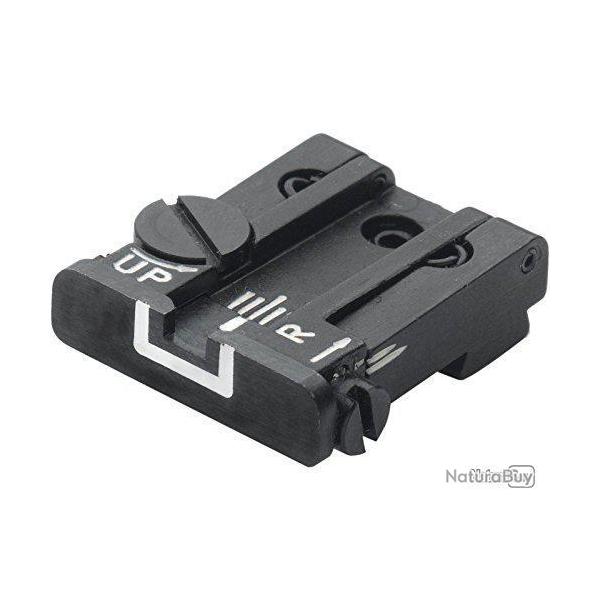 Cran de mire rglable LPA SIGHTS pour Glock - style de feuille 18