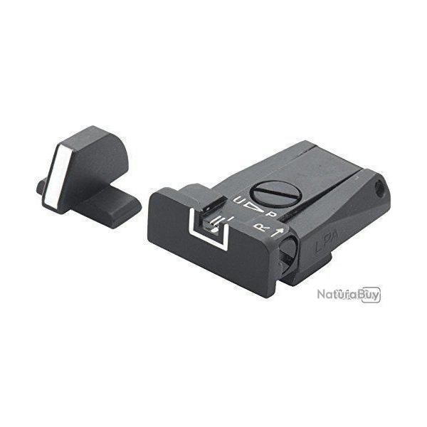 Set de mire LPA SIGHTS pour Beretta 8000 Cougar, 92A1, 98A1, M9A3, 90TWO - style de feuille 18