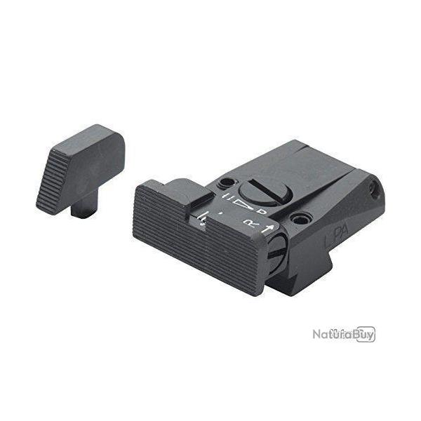 Set de mire LPA SIGHTS pour Colt Gov't 1911-A1 - style de feuille 07