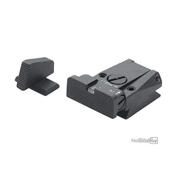 Set de mire LPA SIGHTS pour H&K P7 - style de feuille 07