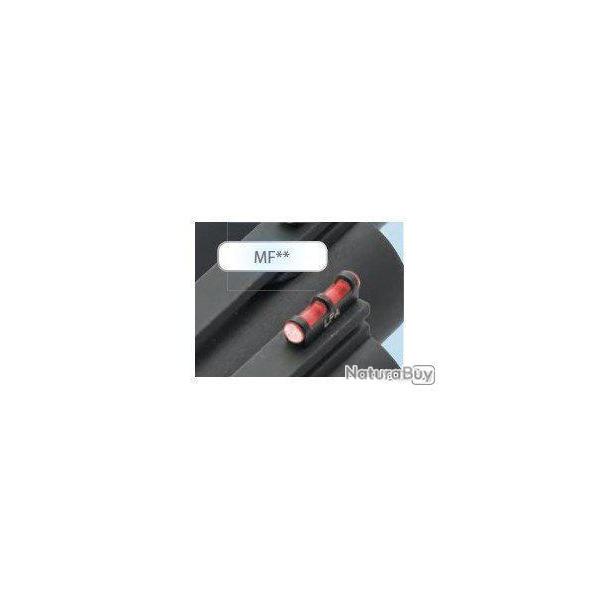 Viseur LPA SIGHTS en fibre optique pour fusils de tir et chasse - Taille vis 3,0 MA - Couleur Rouge