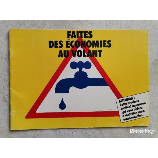 Brochure Peugeot 1970 "Faites des �conomies au volant"