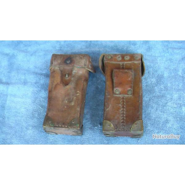 Hotchkiss Mle 1914, "porte chargeur" cuir