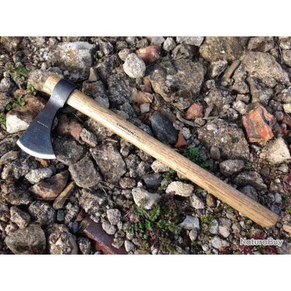 Hache Tomahawk Condor Indian Throwing Acier Carbone 1060 Etui Cuir El Salvador CTK390408HC
