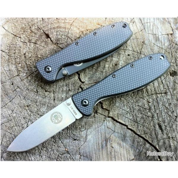 Couteau Esee BRK Zancudo Framelock Acier AUS-8 Manche FRN BRKR1