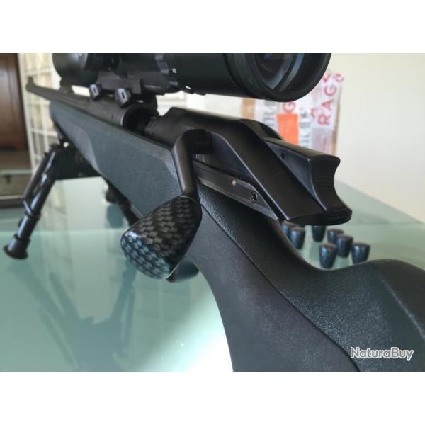 BOULE LONGUE CARBON LOOK pour levier d'armement BLASER R93 - R8 ou autres arme avec filetage M6