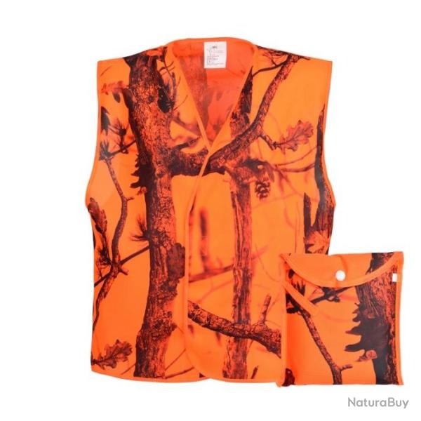 GILET DE TRAQUE PERCUSSION RENFORT GhostCamo Blaze&Black  TAILLE M/L