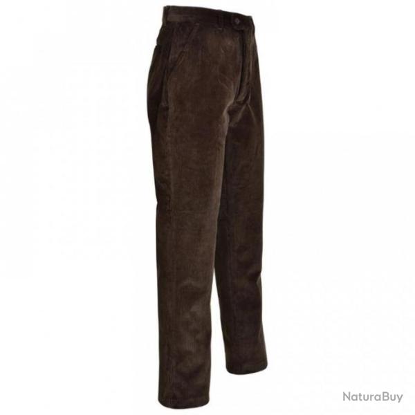 PANTALON DE CHASSE EN VELOURS PERCUSSION COUNTRY  MARRON  TAILLE 46