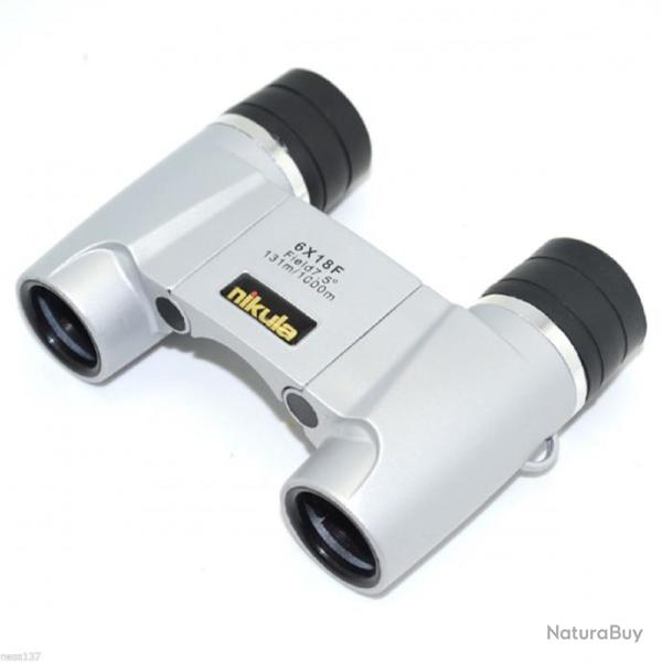 Paire de Jumelles NIKULA 6x18 -7.5� Camping Ev�nement Nature