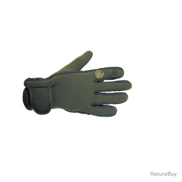 GANTS NEOPRENE KAKI AVEC OUVERTURE SUR INDEX - PERCUSSION - TAILLE XL