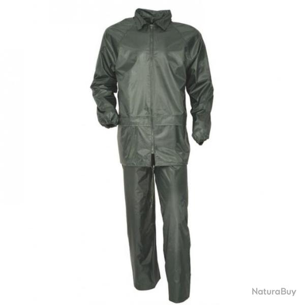 TENUE DE PLUIE COMPLETE PERCUSSION KAKI TAILLE 3XL