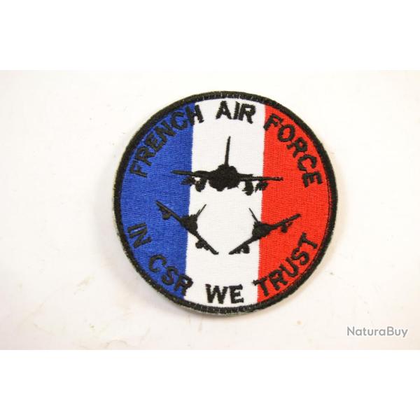 Insigne tissu / patch de bras FRENCH AIR FORCE IN CSR WE TRUST OPEX