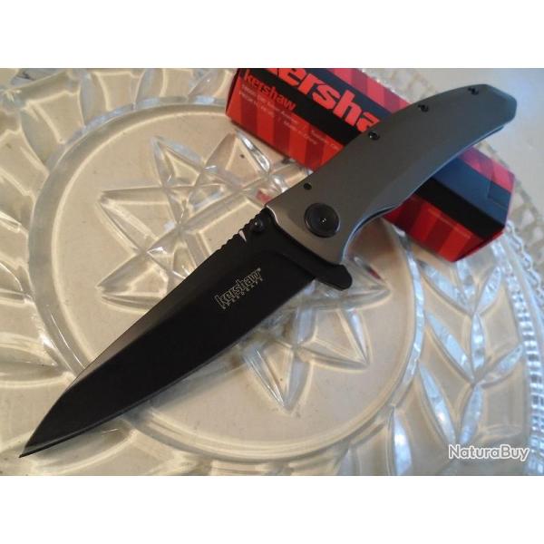 Couteau Kershaw Grid A/O Lame Acier 8Cr13MoV Manche M�tal/Titane KS2200