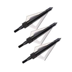 3 Pointes de chasse 3 lames pour fl&egrave;ches de 14 &agrave; 22 pouces