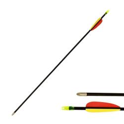 Fl&egrave;che de tir &agrave; l'arc 26 pouces (68cm), fibre de verre, noire