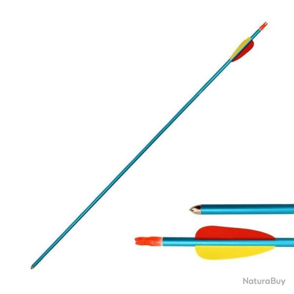 Fl�che de tir � l'arc 29 pouces (74cm), aluminium, bleue
