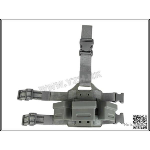 Plaque Cuisse CQC G36 Chargeur (x3) Noir (Emerson)