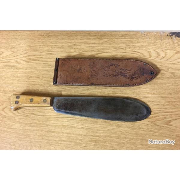 RARE ORIGINAL AUTHENTIQUE USMC WW2 BOLO CORPSMAN BRIDDELL MACHETTE ETUI 45 EN EXCELLENTE CONDITION