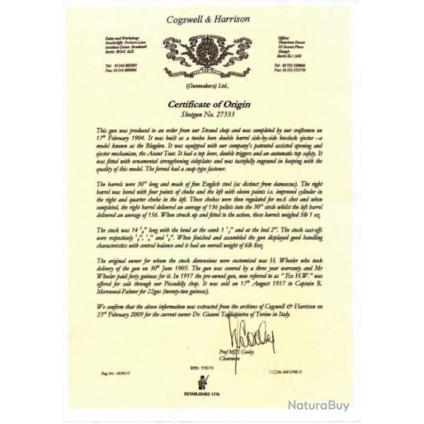 COGSWELL ET HARRISON