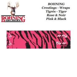 BOHNING Blazer Tiger Arrow Wraps 4 ou 7 pouces autocollants tigr&eacute;s de type cresting pour fl&egrave;ches Tig