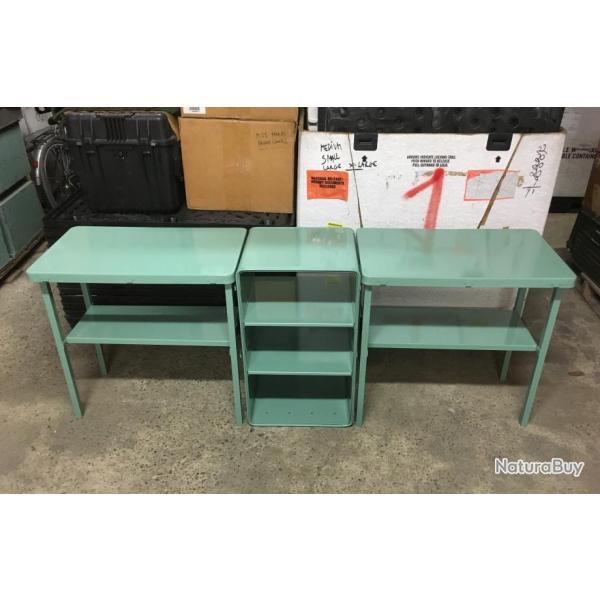 RARE ORIGINAL AUTHENTIQUE US ARMY CANTINE BUREAU MEDICAL ALUMINIUM PLIANT NEUF !!!!