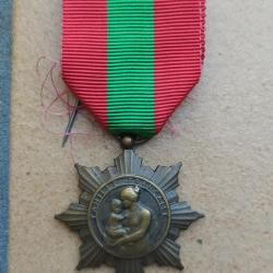 MEDAILLE DE LA FAMILLE FRANCAISE  LA PATRIE RECONNAISSANTE