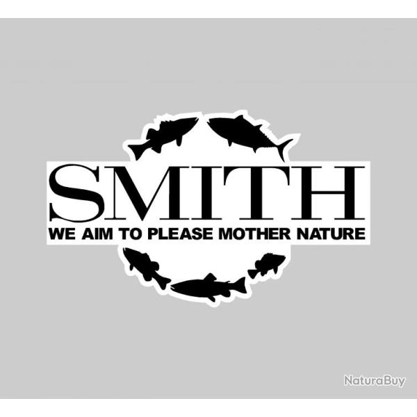 sticker SMITH ref 1bis matriel pche capot moteur hors bord bateau autocollants decals