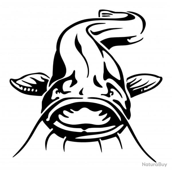 sticker BLACK CAT ref 4bis matriel pche capot moteur hors bord bateau autocollants decals