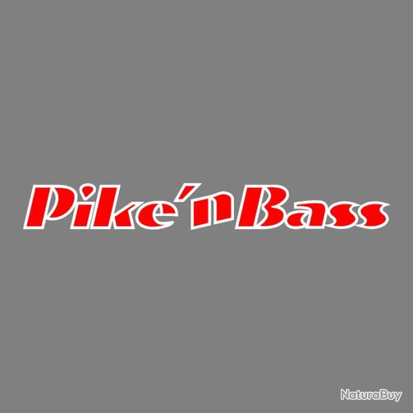 sticker PIKE N BASS ref 2 matriel pche capot moteur hors bord bateau autocollants decals