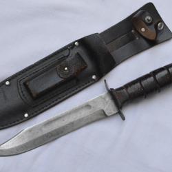 COUTEAU DE COMBAT AMERICAIN DE TYPE MK II (KABAR)-FABRICATION JAPONAISE-