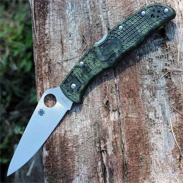 Couteau Spyderco Zome Endura 4 Lame Acier VG-10 Manche FRN Camo Made In Japan SC10ZFPGR