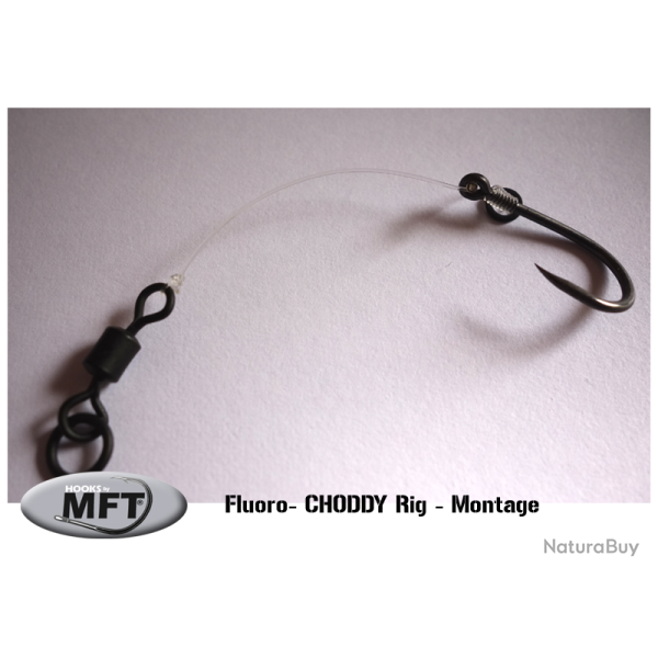 MFT� - Montage Carpe Fluoro - Choddy Rig - Hame�on N�4