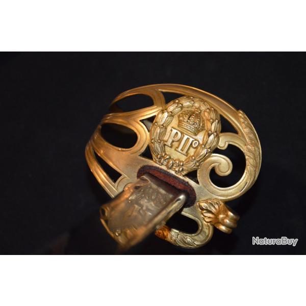 SABRE OFFICIER GARDE DU CORPS PIERRE II EMPEREUR DU BRESIL-SABRE BODYGUARD PIERRE II EMPEROR BRAZIL