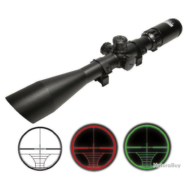 Lunette 6-24x50 Illuminee w/ Anneaux Montage (Swiss Arms 263888)