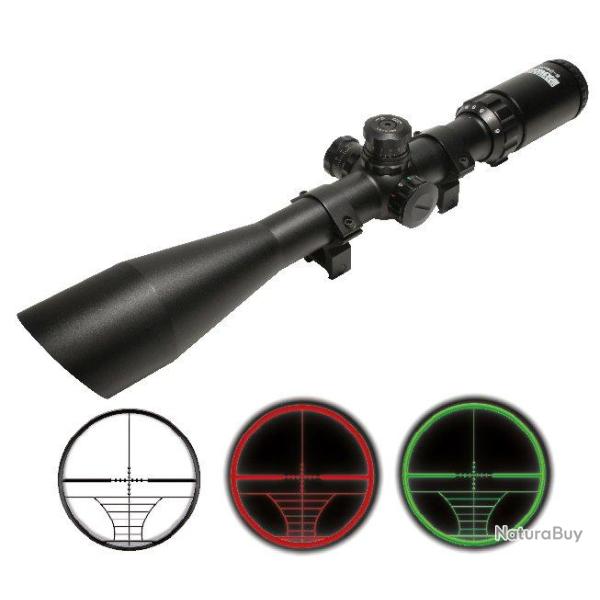 Lunette 6-24x50 Illuminee w/ Anneaux Montage (Swiss Arms 263888)