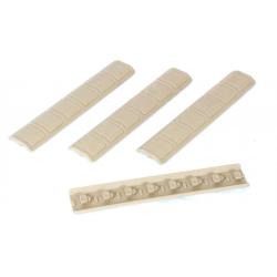 Couvre rail gomme TAN pour keymod x2