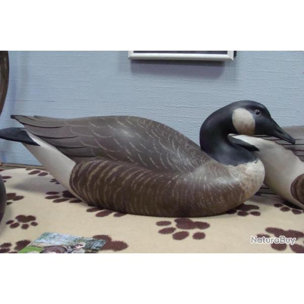 Sculpture appelant oie bernache de Pierre Bacon 60 cm