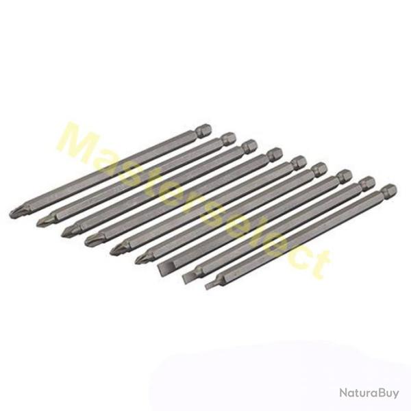 Longue m�che de tournevis 150mm tige CRUCIFORMES et PLATS - Pas Cher-