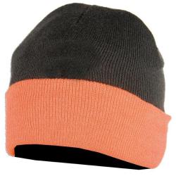 Bonnet r&eacute;versible kaki / orange SOMLYS