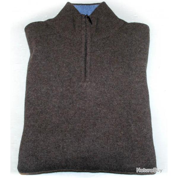 SWEAT LOVERGREEN LAMBSWOOL CHOCO TAILLE M