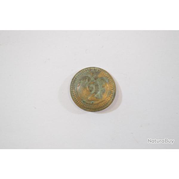 Ancien bouton de la 2 �me  de ligne du Seconde Empire 2 eme   Empire Napol�on