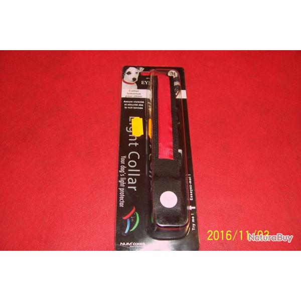 collier lumineux pour chien! au choix! rouge ou vert