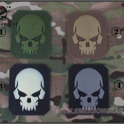 Patch 3D PVC Skull Gris (Emerson)