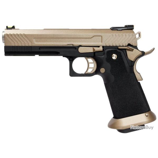 R�plique pistolet HX1103 Full � gaz GBB  couleur Tan