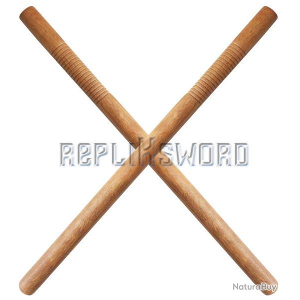 2X Batons en Kali Arts Martiaux Bois 66cm Master Cutlery SE-612NX2 Repliksword