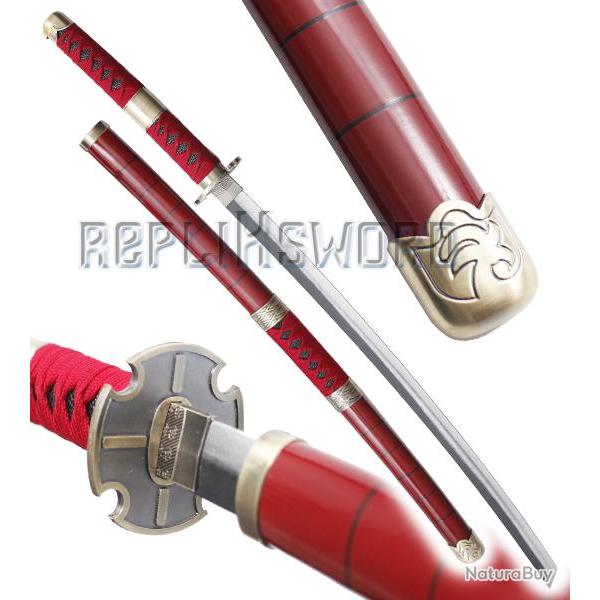 Katana en Bois One Piece Zoro Kitetsu Replique Epee Sabre Lame en Bois Repliksword