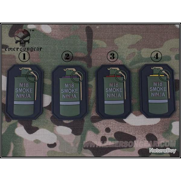 Patch 3D PVC Grenade M18 Rouge (Emerson)