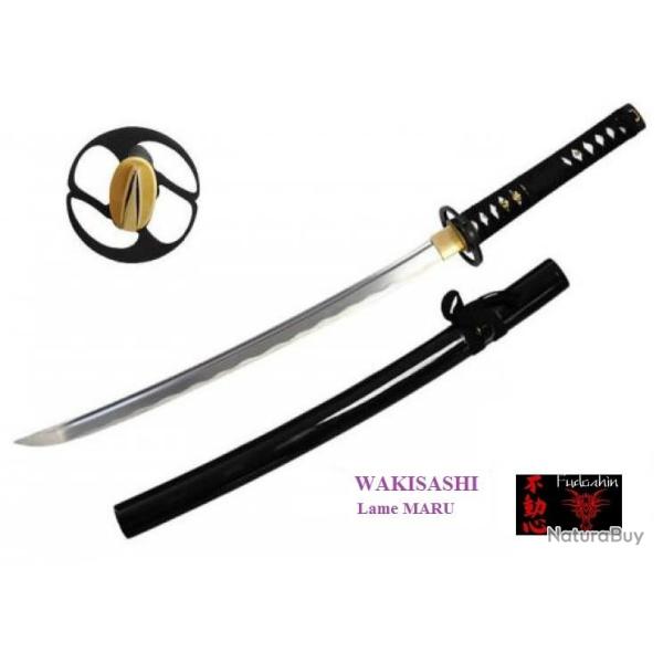 Wakisashi pratical Lame MARU / couleur noir