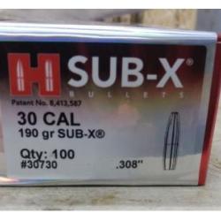 Ogives 190gr Sub X - d&eacute;montage