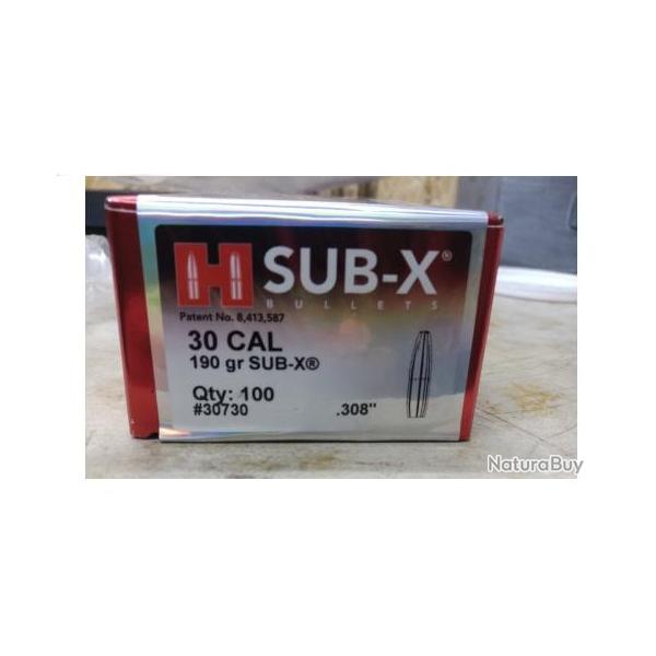 Ogives 190gr Sub X - d�montage